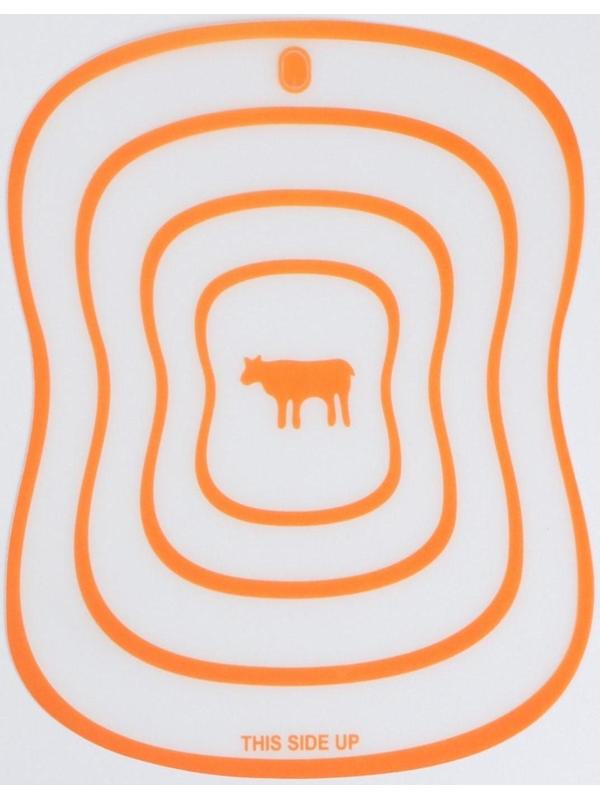 Набор досок разделочных пластиковых гибких Доляна «Ассорти», 4 шт, 20×14,7 см