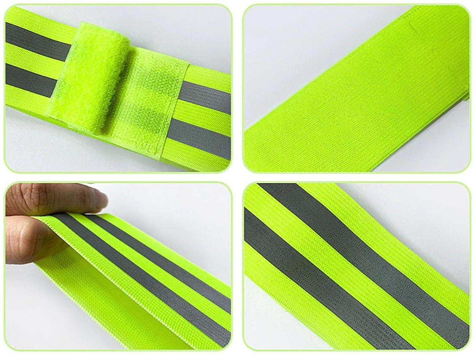 Повязка нарукавная светоотражающая, эластичная, на липучке, 35 × 4,8 см