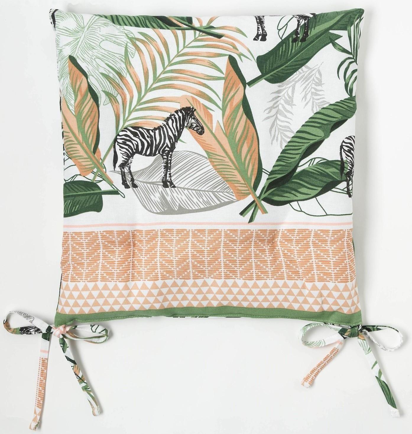 Сидушка на стул Доляна Modern kitchen 42х42х7см, МИКС,100% хл,164 г/м2