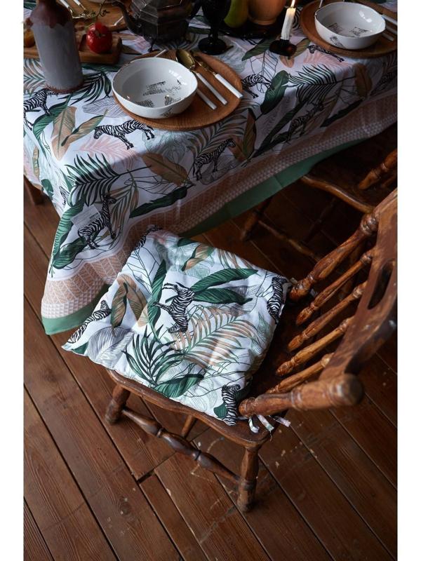 Сидушка на стул Доляна Modern kitchen 42х42х7см, МИКС,100% хл,164 г/м2