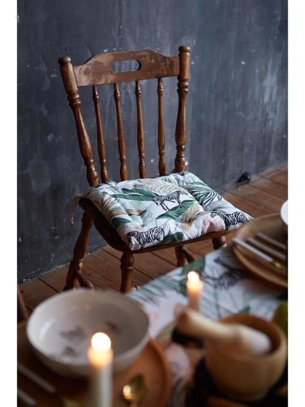 Сидушка на стул Доляна Modern kitchen 42х42х7см, МИКС,100% хл,164 г/м2