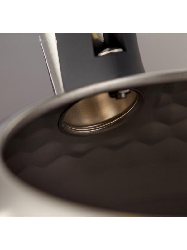 Чайник со свистком из нержавеющей стали Magistro Glow, 3 л, индукция, ручка soft-touch, цвет серебряный