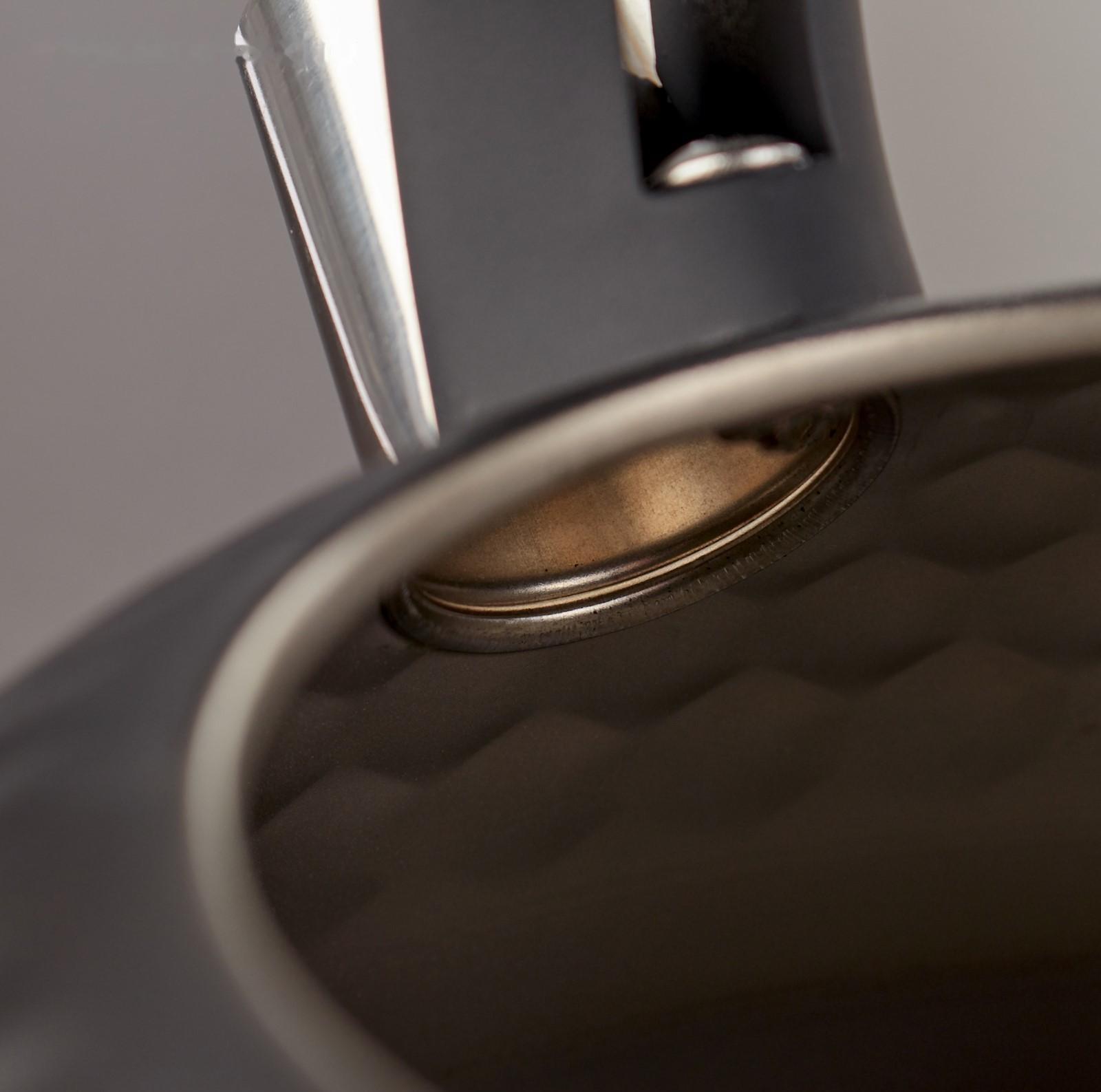 Чайник со свистком из нержавеющей стали Magistro Glow, 3 л, индукция, ручка soft-touch, цвет чёрный