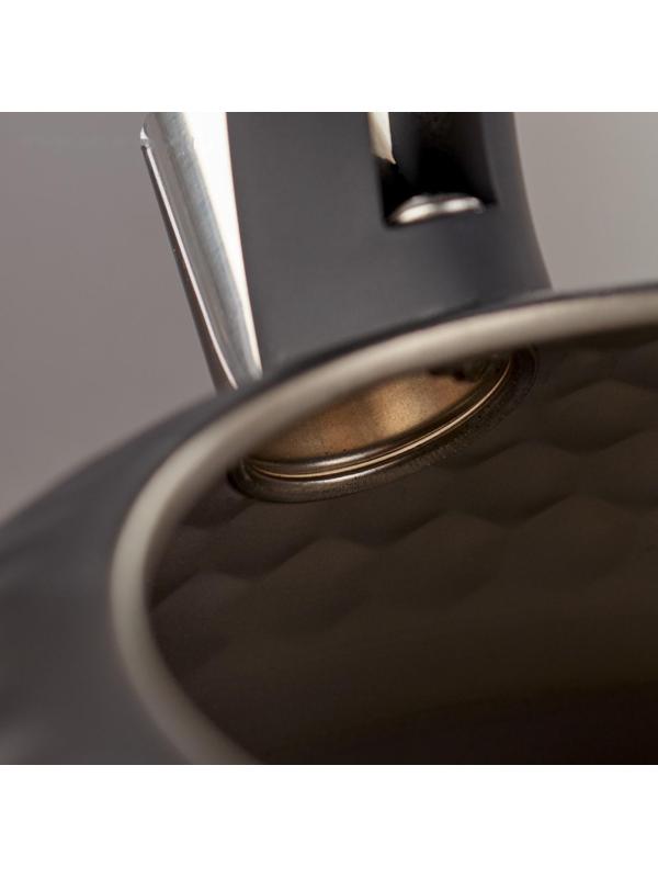 Чайник со свистком из нержавеющей стали Magistro Glow, 3 л, индукция, ручка soft-touch, цвет чёрный