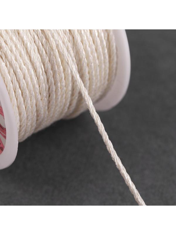 Нить для плетения, d = 2 мм, 25 ± 1 м, цвет белый