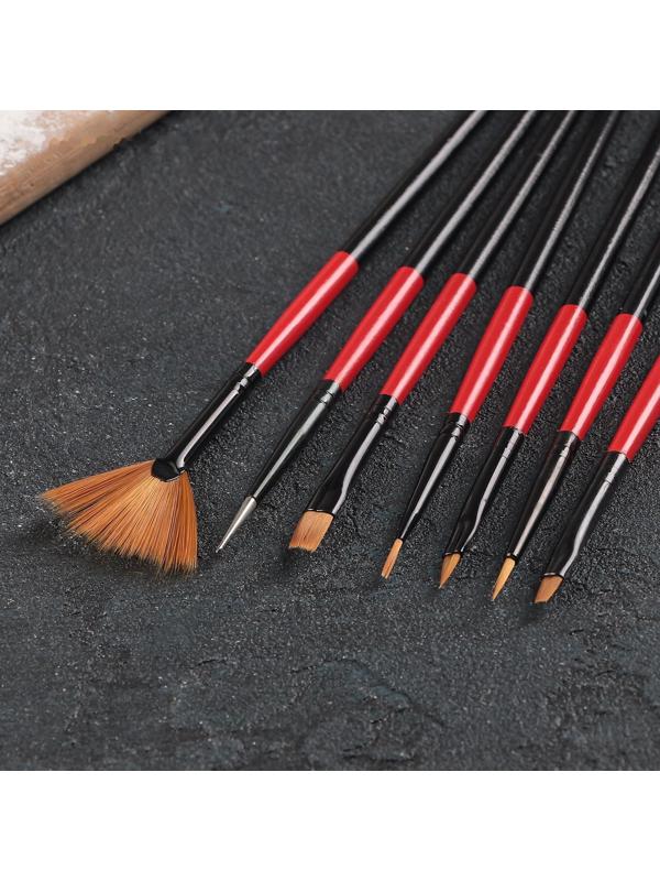 Набор кондитерских кисточек для декорирования «Рубин», 7 шт