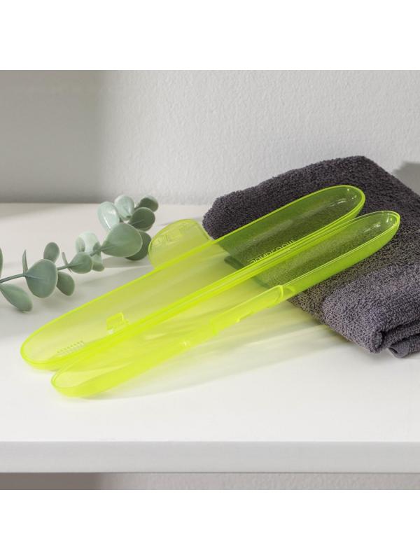 Футляр для зубной щётки, 21 см, цвет МИКС