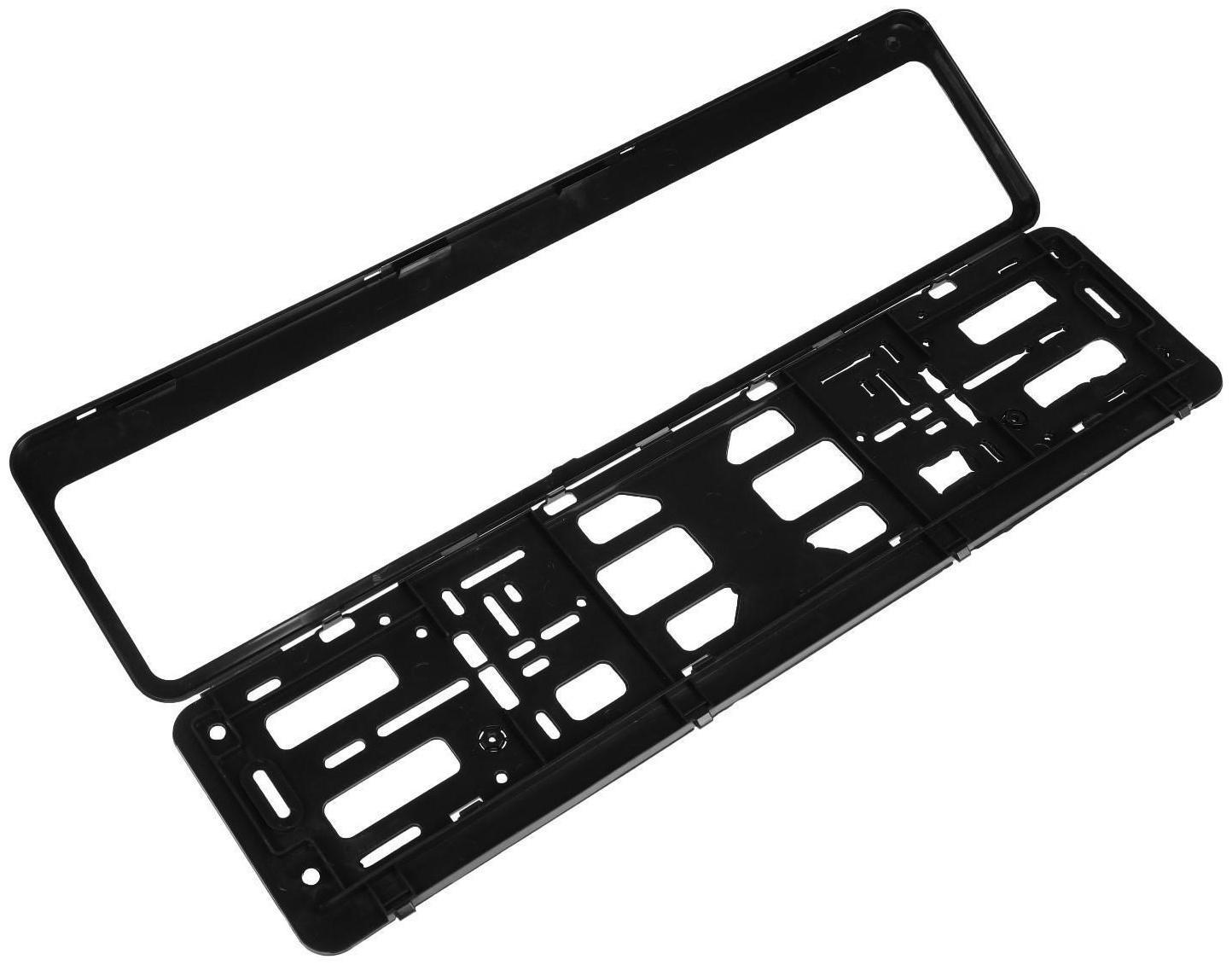 Рамка для автомобильного номера, книжка, синяя, 