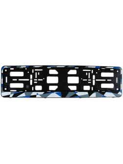 Рамка для автомобильного номера, книжка, синяя, 