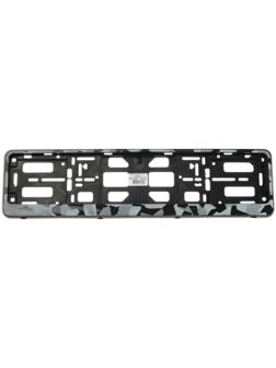 Рамка для автомобильного номера, книжка, черная 