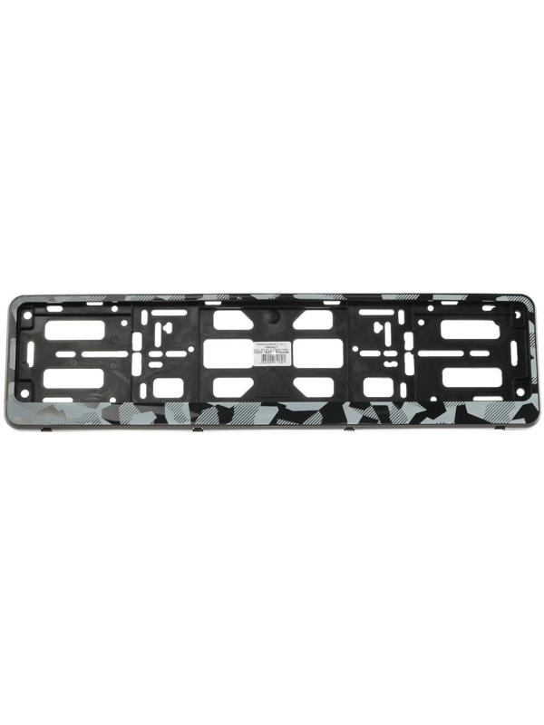 Рамка для автомобильного номера, книжка, черная 