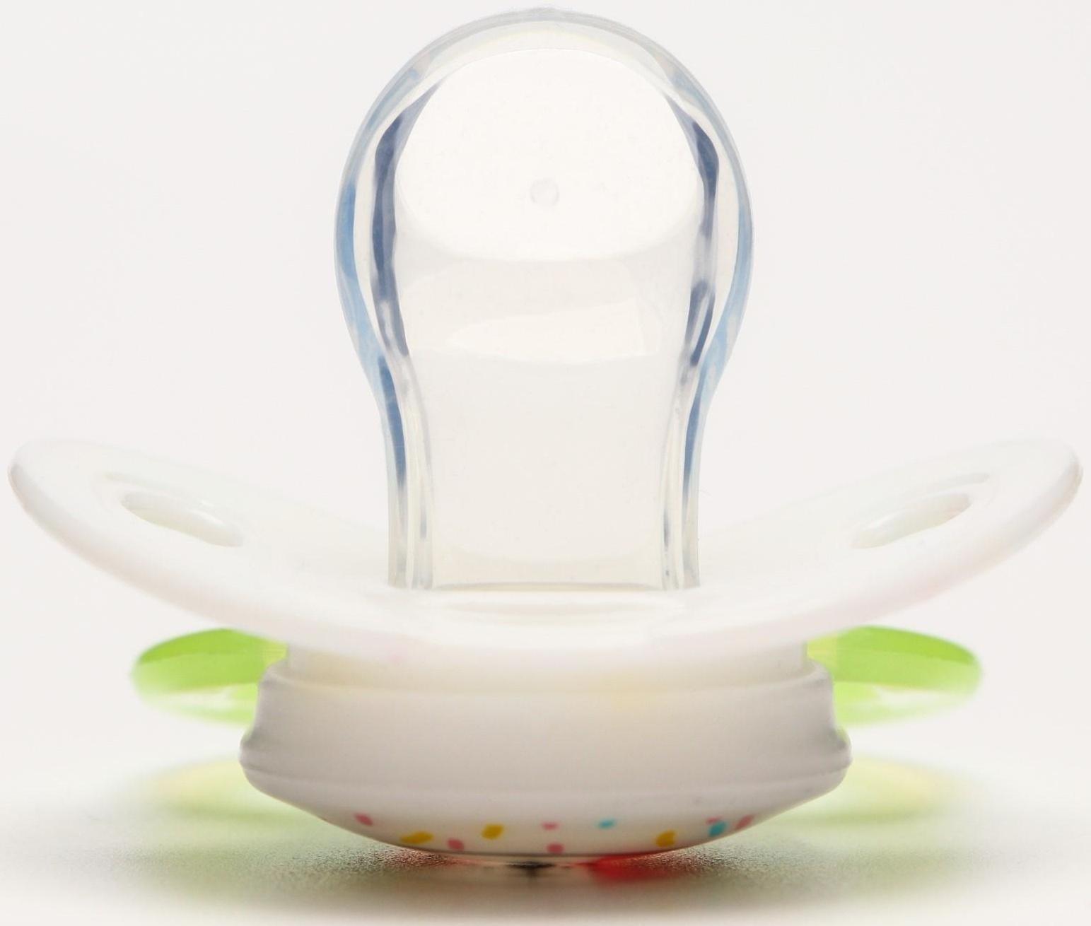 Соска-пустышка ортодонтическая, силикон, от 0 мес., с колпачком, «Кошечка»