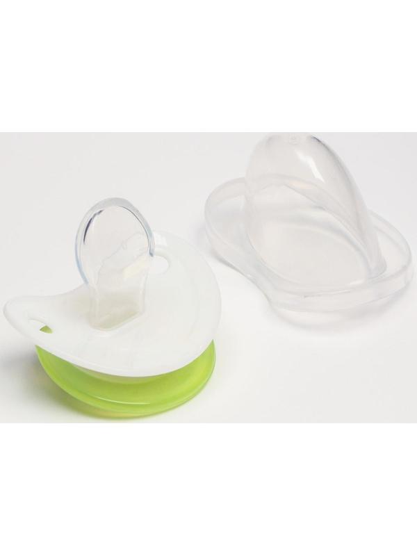 Соска-пустышка ортодонтическая, силикон, от 0 мес., с колпачком, «Кошечка»