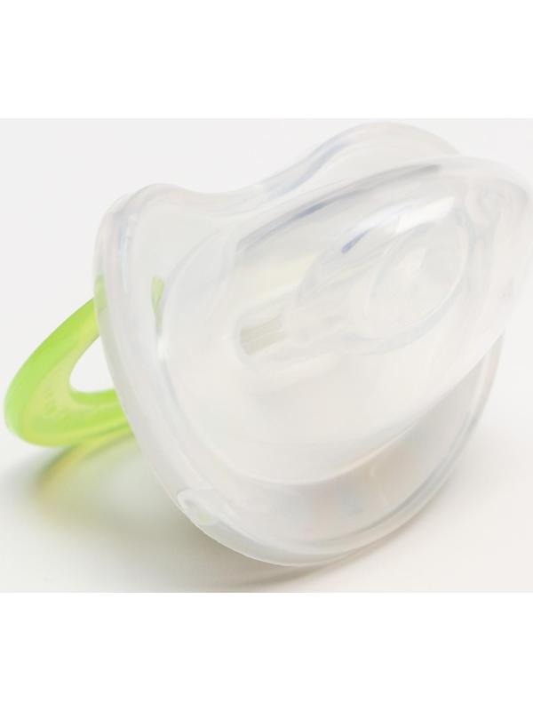 Соска-пустышка ортодонтическая, силикон, от 0 мес., с колпачком, «Кошечка»