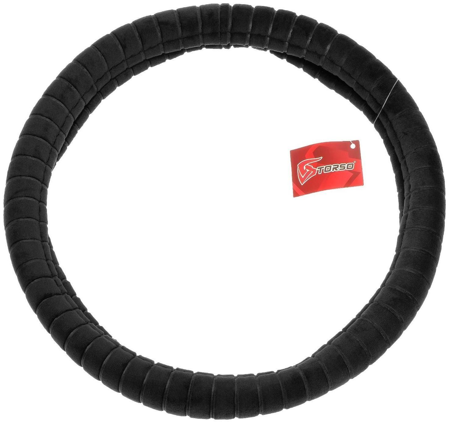 Оплётка TORSO, велюр, размер 38 см, черный