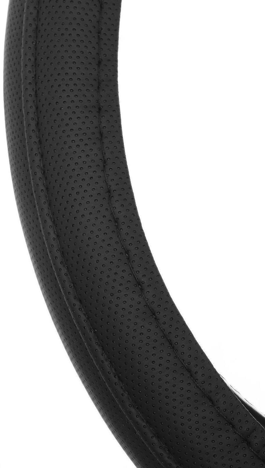 Оплётка TORSO, кожа PU, перфорация, размер 38 см, черный