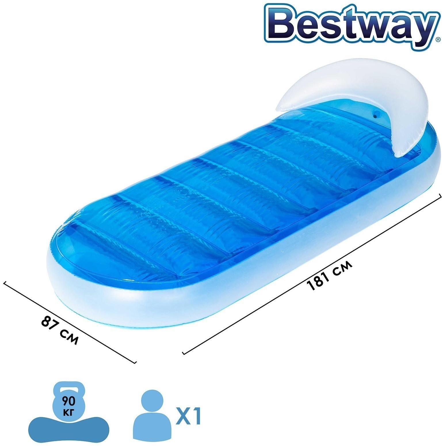 Шезлонг для плавания, 181 х 87 см, 43237 Bestway