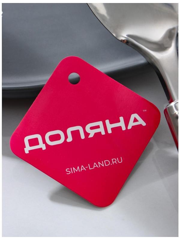 Ложка гарнирная из нержавеющей стали Доляна «Стандарт», h=24 см, цвет серебряный