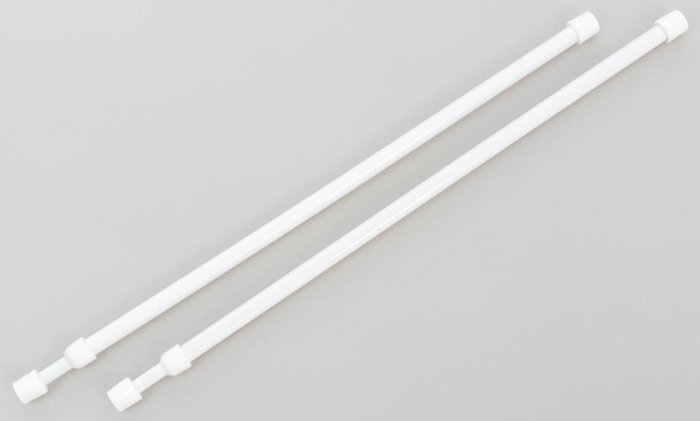 Набор карнизов универсальных 30-45 см, 2 шт, цвет белый