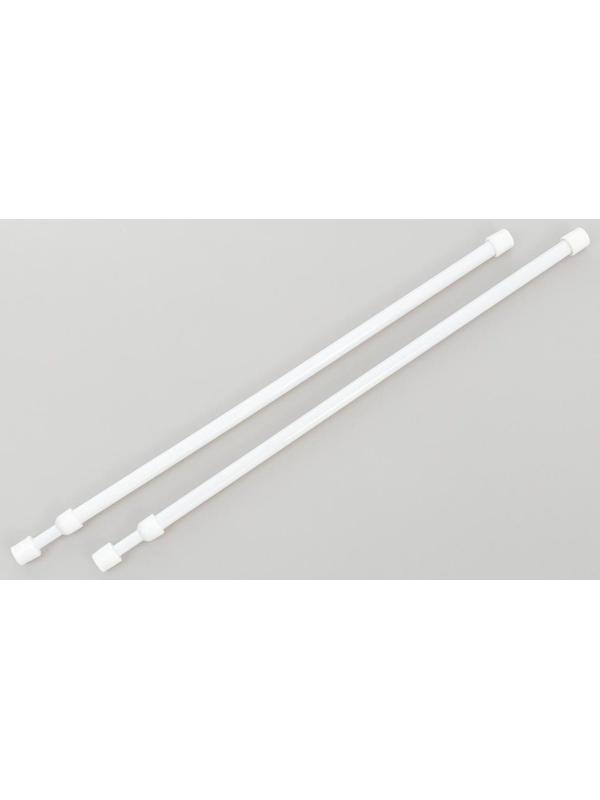 Набор карнизов универсальных 30-45 см, 2 шт, цвет белый