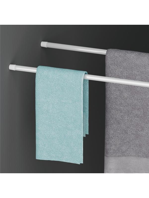 Набор карнизов универсальных 40-65 см, 2 шт, цвет белый