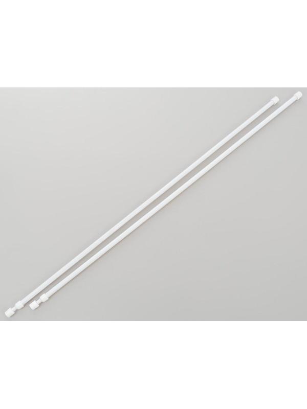 Набор карнизов универсальных 60-95 см, 2 шт, цвет белый