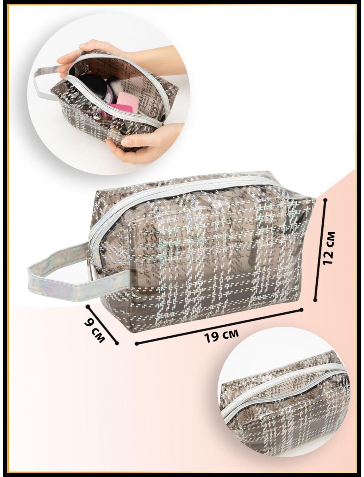 Косметичка на молнии, цвет чёрный