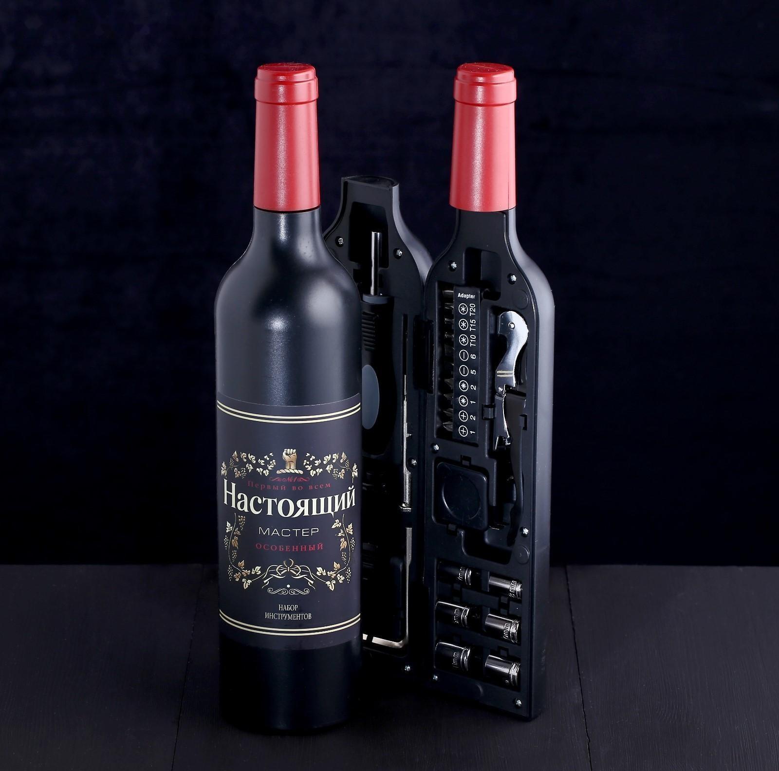 Набор инструментов «Настоящий мужчина», в бутылке, 22 предмета