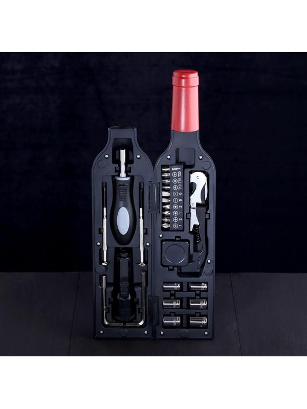 Набор инструментов «Настоящий мужчина», в бутылке, 22 предмета