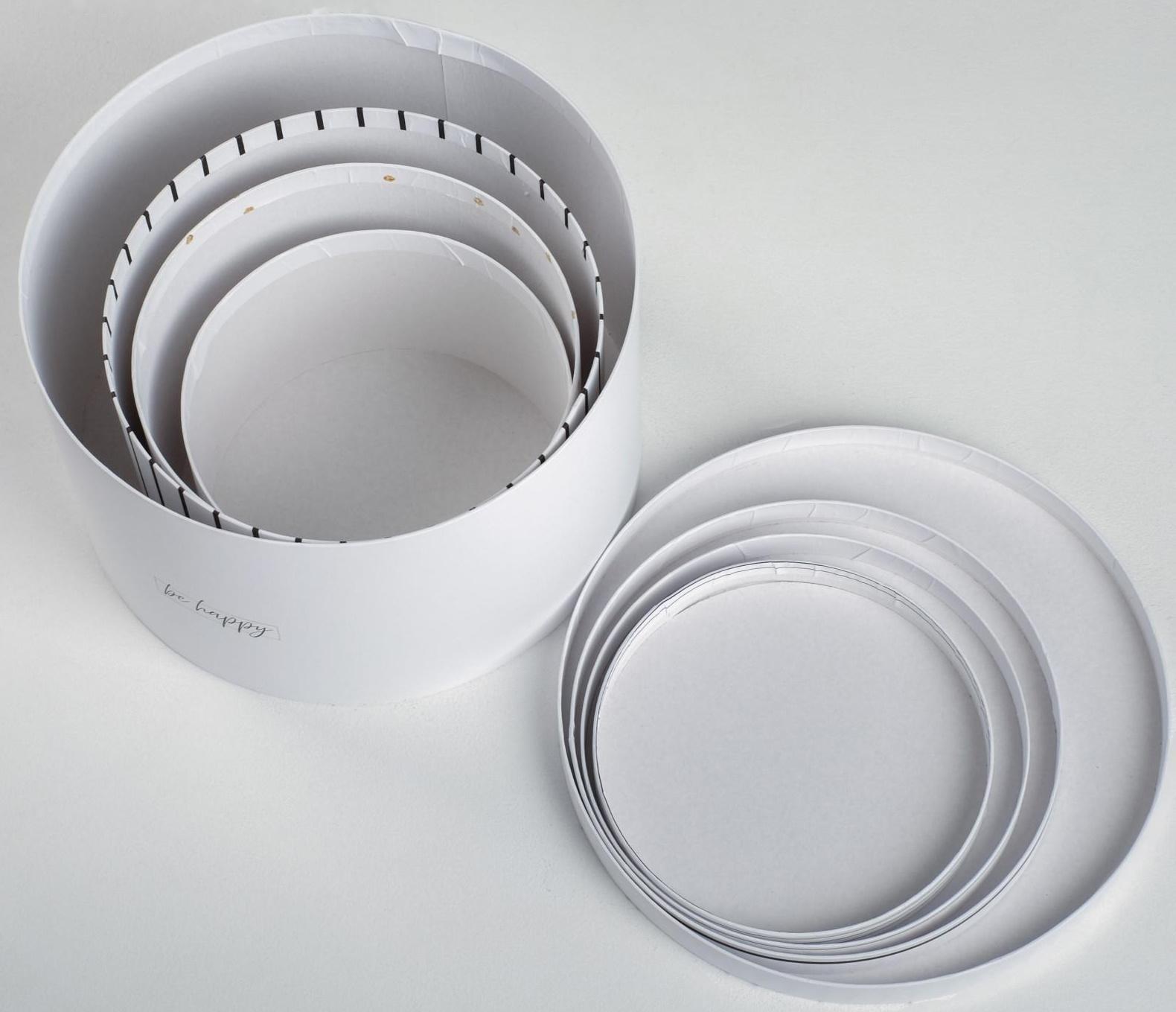 Набор коробок 4 в 1 «Be happy», 16 х 16 х 10 - 25 х 25 х 15 см