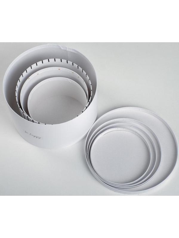 Набор коробок 4 в 1 «Be happy», 16 х 16 х 10 - 25 х 25 х 15 см