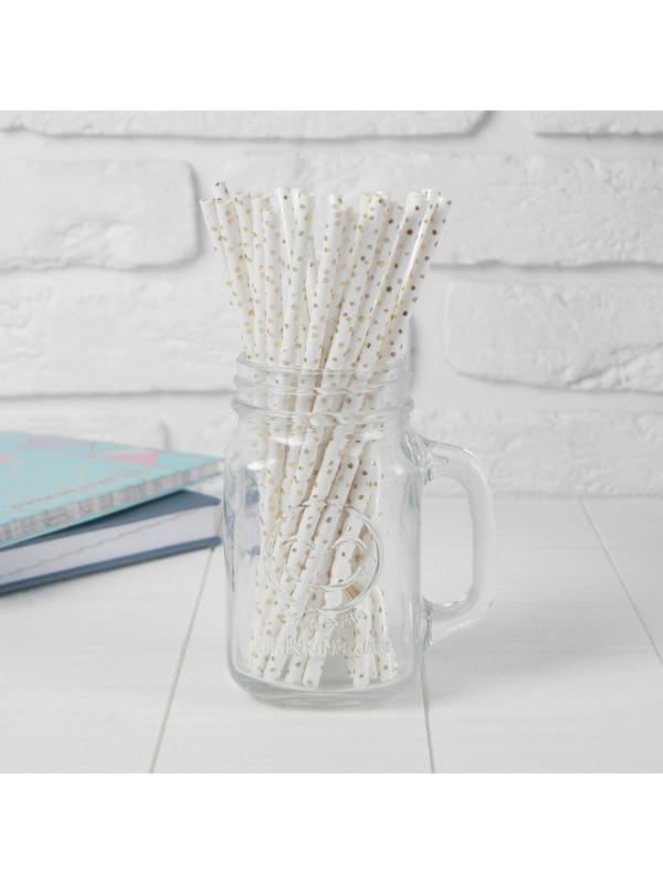 Трубочки для коктейля «Конфетти», набор 25 шт.