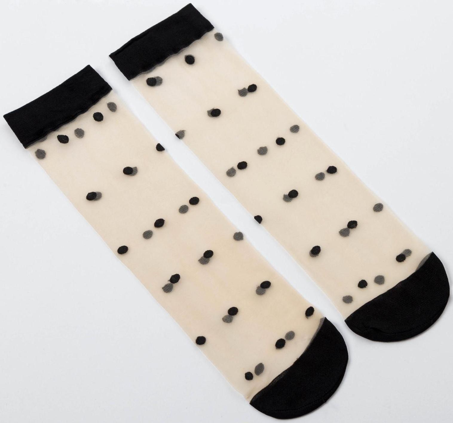 Набор стеклянных женских носков (3 пары) MINAKU размер 36-37 (23 см)