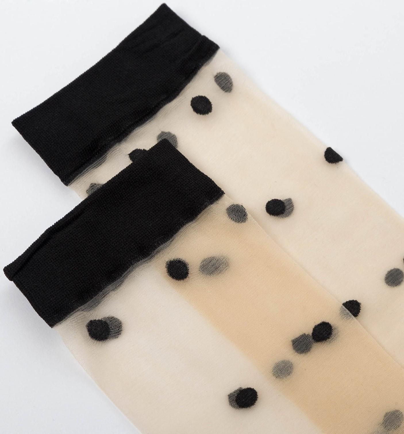 Набор стеклянных женских носков (3 пары) MINAKU размер 36-37 (23 см)