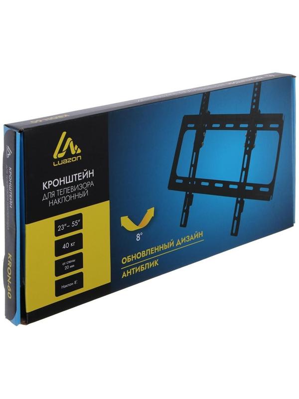 Кронштейн LuazON KrON-60, для ТВ, наклонный, 23-55