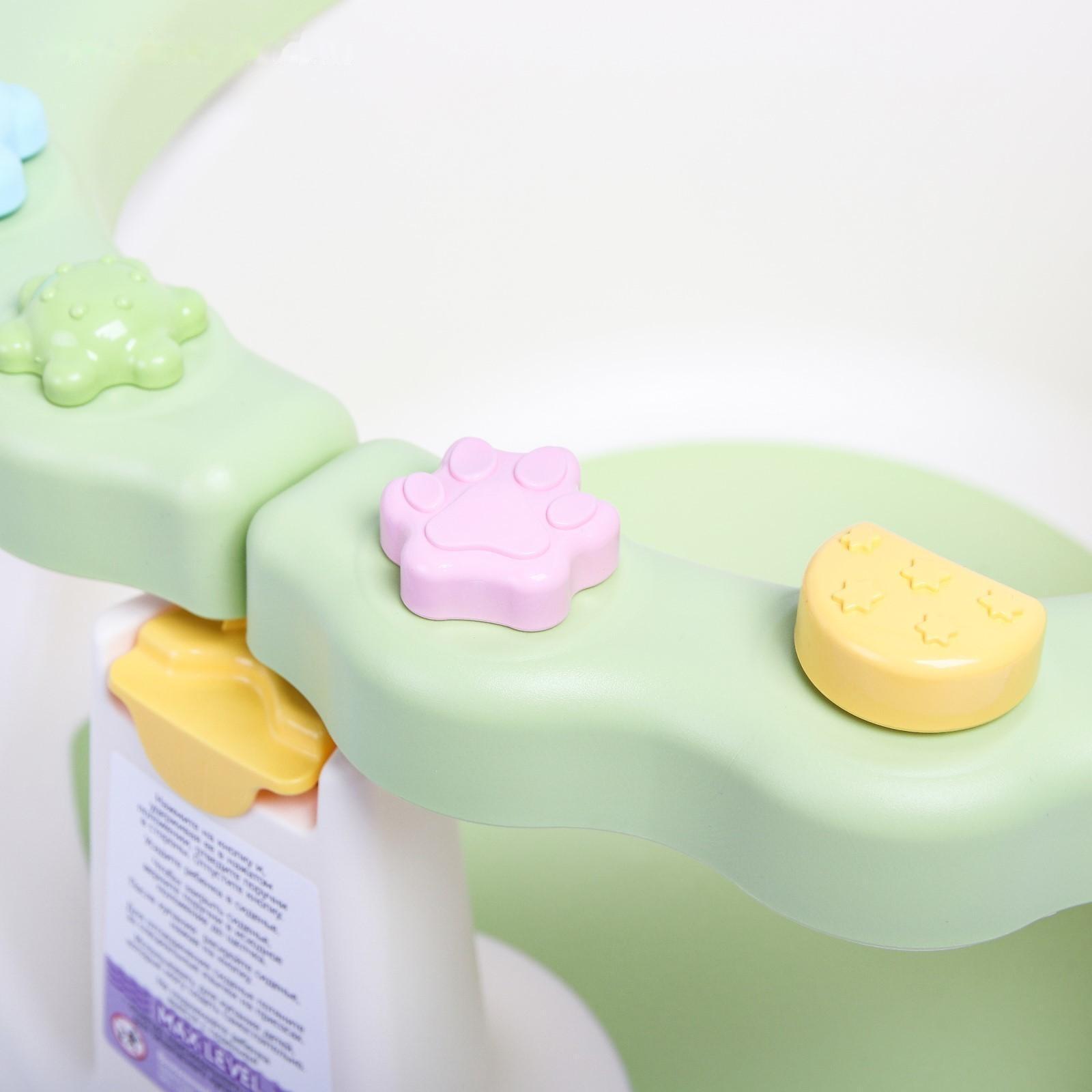 Сиденье для купания со съемным бампером, цвет зеленый