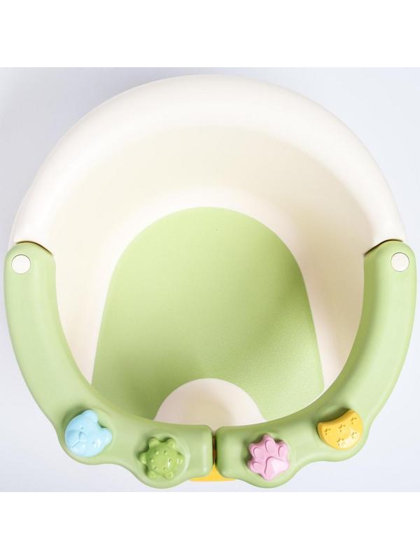 Сиденье для купания со съемным бампером, цвет зеленый