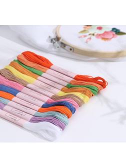 Набор ниток мулине №17, 8 ± 1 м, 12 шт