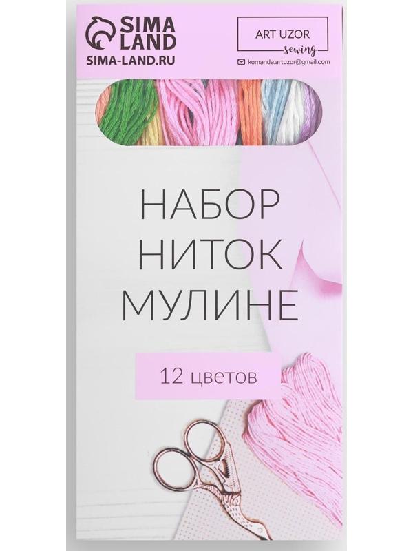 Набор ниток мулине №17, 8 ± 1 м, 12 шт
