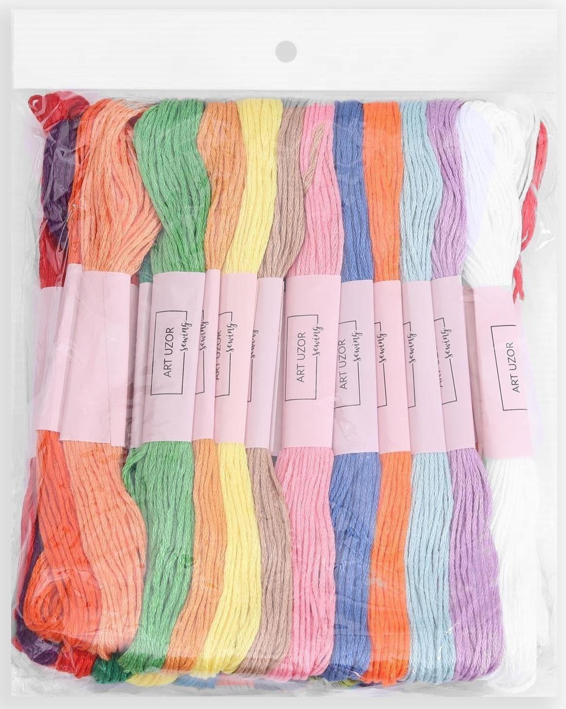 Набор ниток мулине №17/18/19, 8 ± 1 м, 36 шт