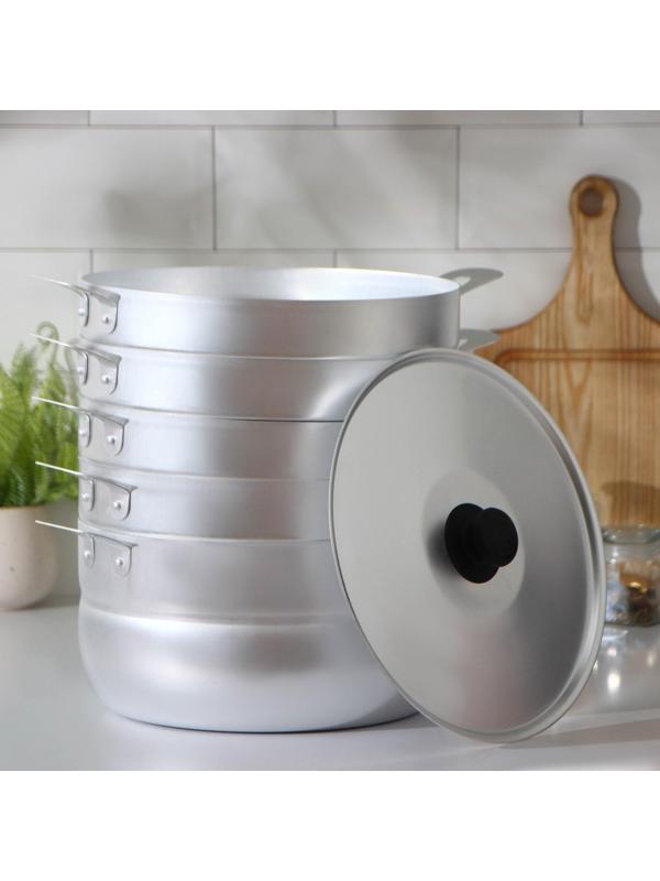 Манты-казан, 6 л, с 4 сетками, металлическая крышка