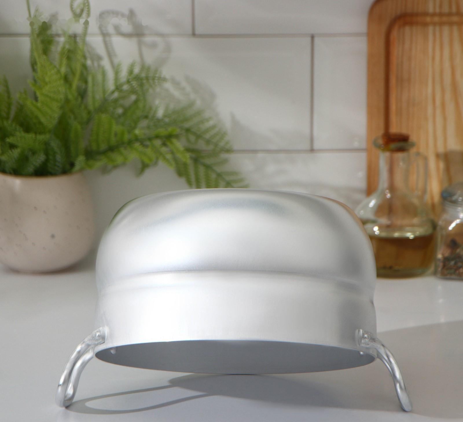 Кастрюля, 3 л, металлическая крышка, цвет хромированный