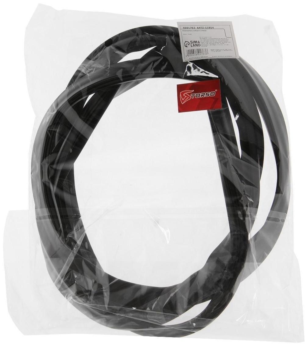 Уплотнитель лобового стекла TORSO, 1.6 м, черный