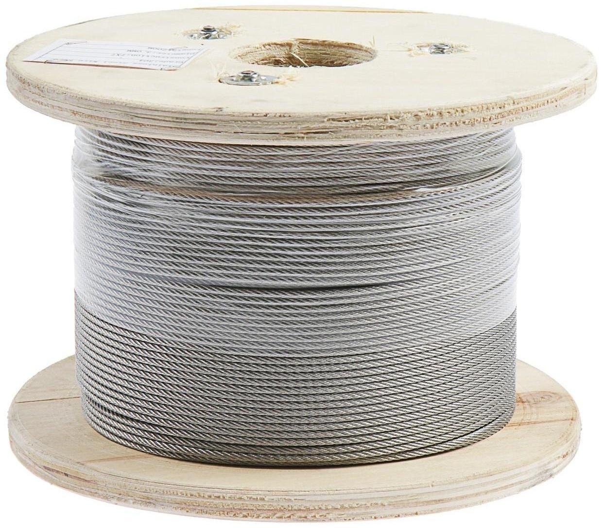 Трос стальной TAEN, нержавеющий, 3 мм, бухта 200 м