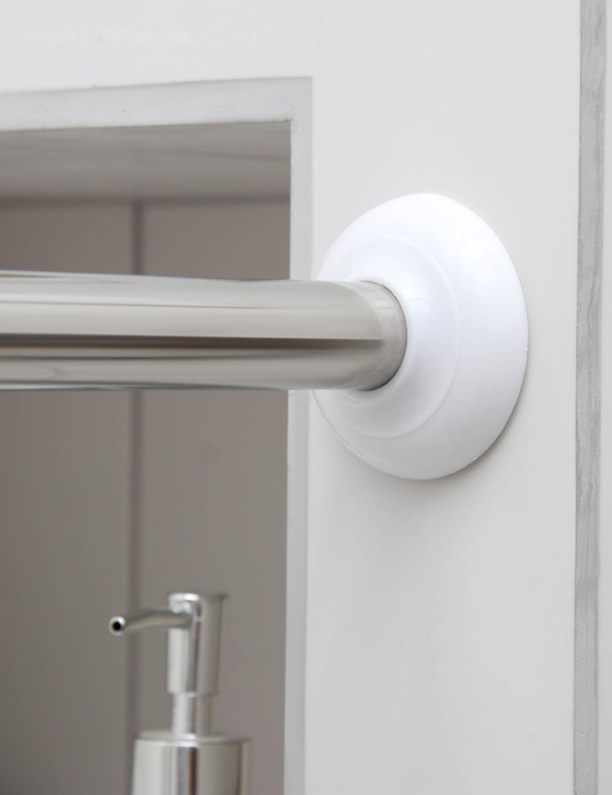 Карниз для ванной комнаты п-образный, 90×90×90 см, нержавеющая сталь