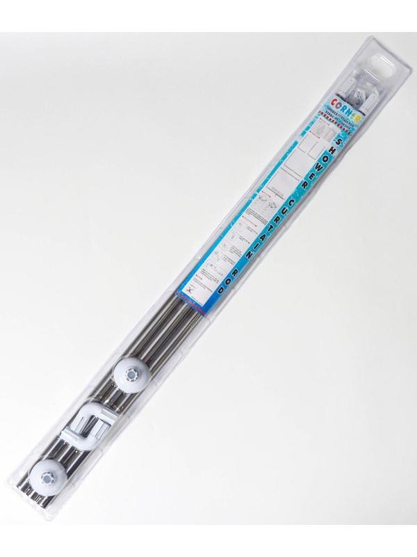 Карниз для ванной комнаты п-образный, 90×90×90 см, нержавеющая сталь