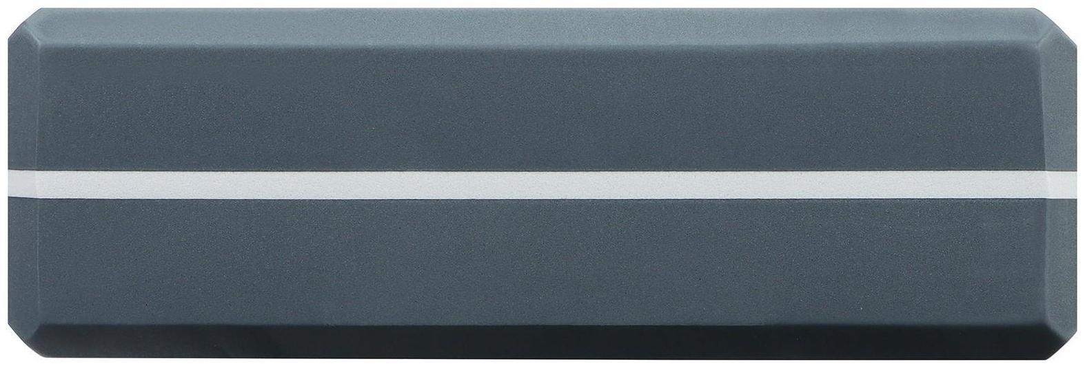 Блок для йоги 23 х 15 х 8 см, вес 120 г, цвет серый