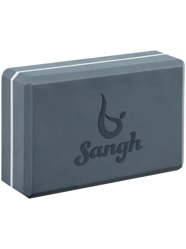 Блок для йоги 23 х 15 х 8 см, вес 120 г, цвет серый