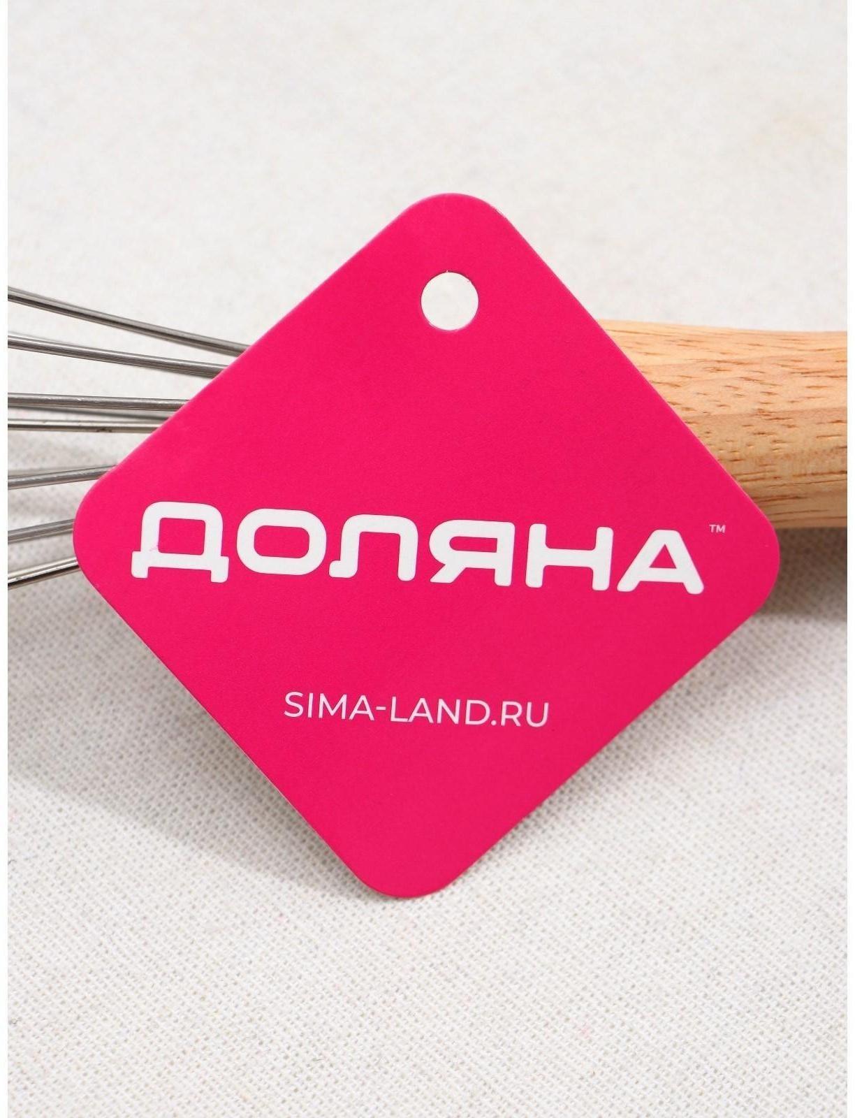 Венчик для взбивания Доляна «Камея», 25 см, цвет МИКС