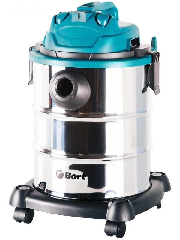 Строительный пылесос Bort BSS-1325, 1300 Вт, 29 л/сек, 25 л, функции выдува и сбора жидкости